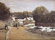 Alfred Sisley Early Snow at Louveciennes Sweden oil painting artist